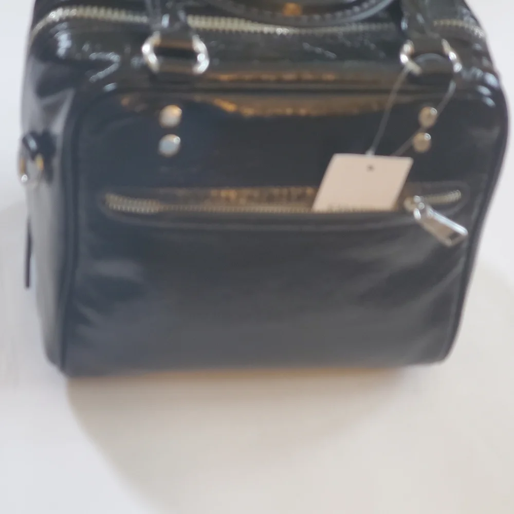 Coach Cube Rogue Bag Black Glazed Leather NWT - Picture 8 of 10